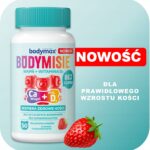 Bodymax Bodymisie Wapń+ Witamina D3 smak truskawkowy x 50 żelek